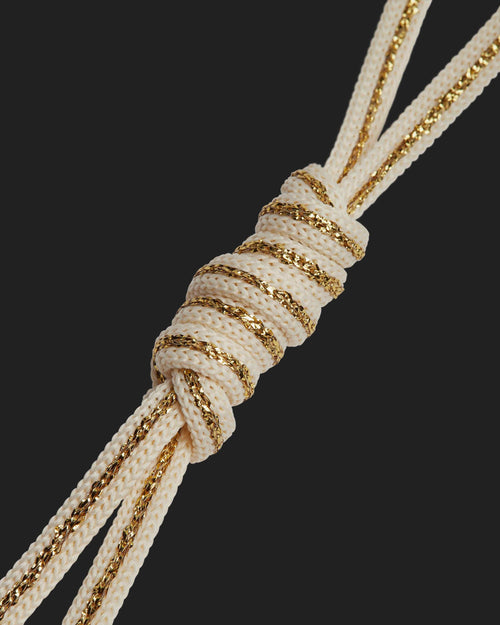 Shoelaces Gold/White