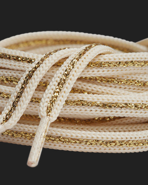 Shoelaces Gold/White