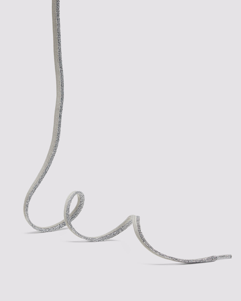 Shoelaces Silver Sparkle