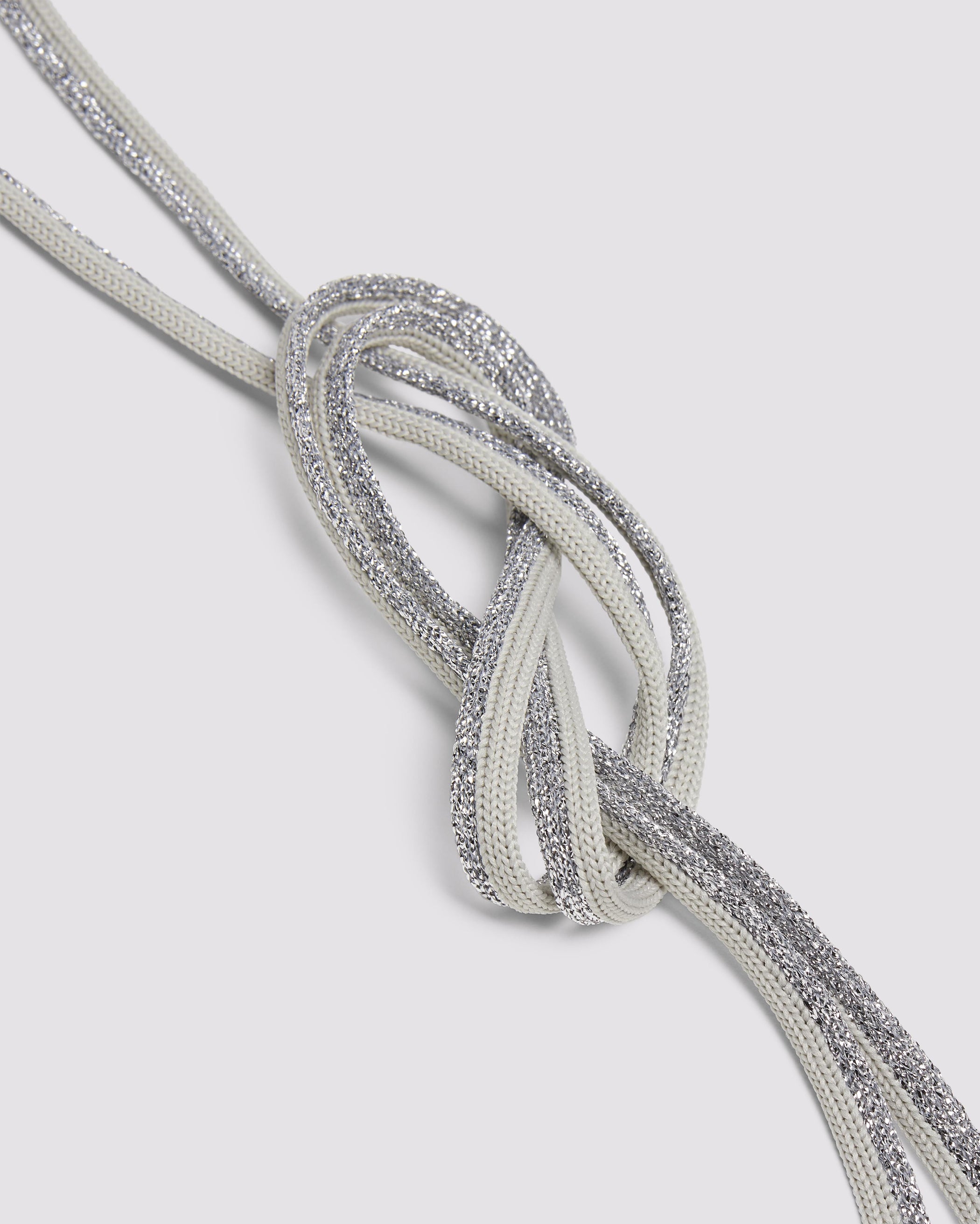 Shoelaces Silver Sparkle