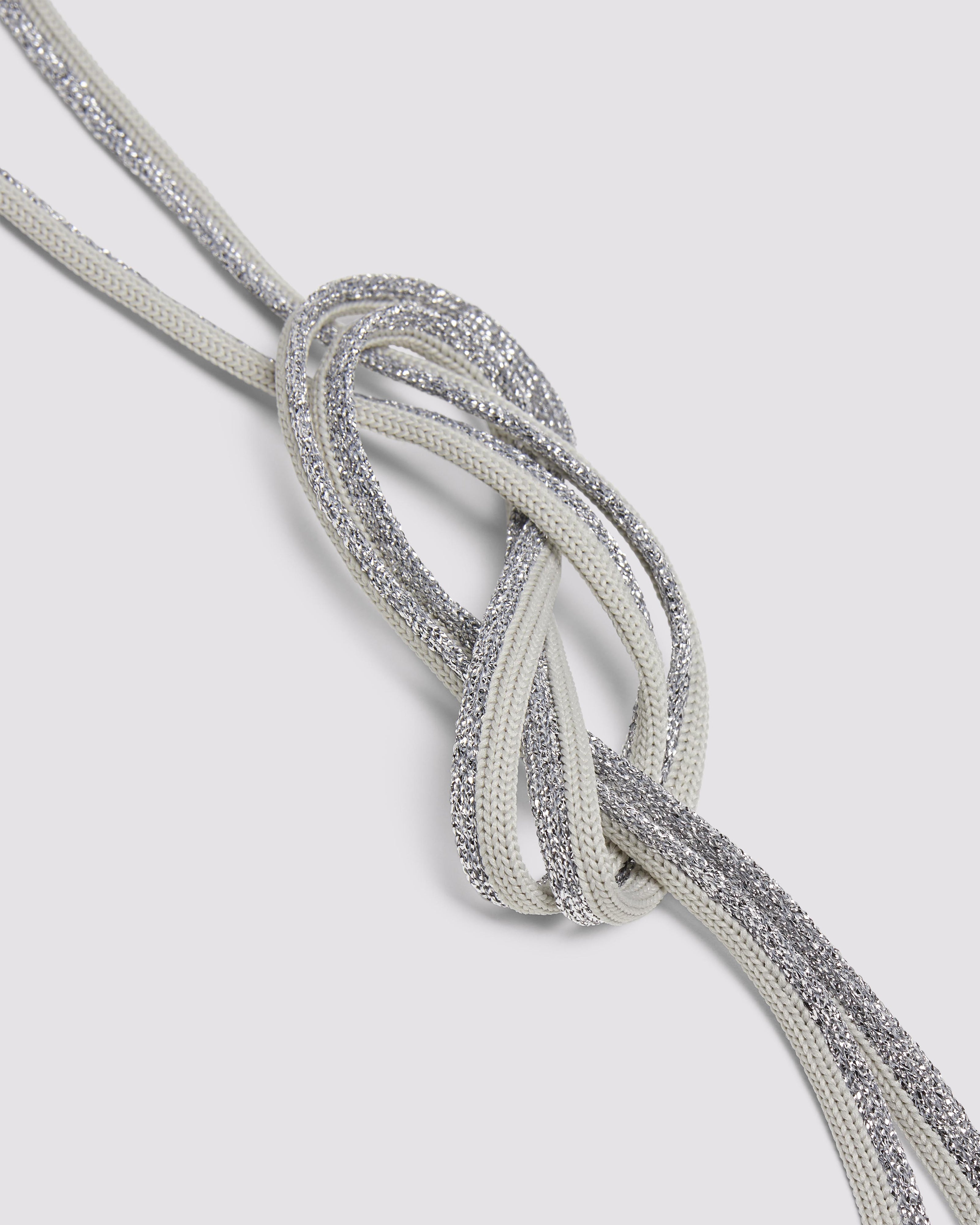 Shoelaces Silver Sparkle