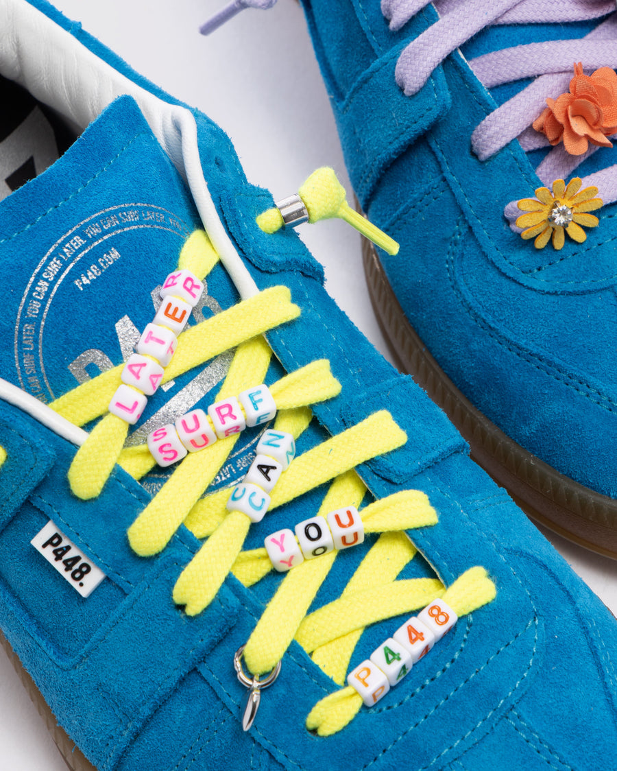 Charm Shoelaces Yellow/Purple