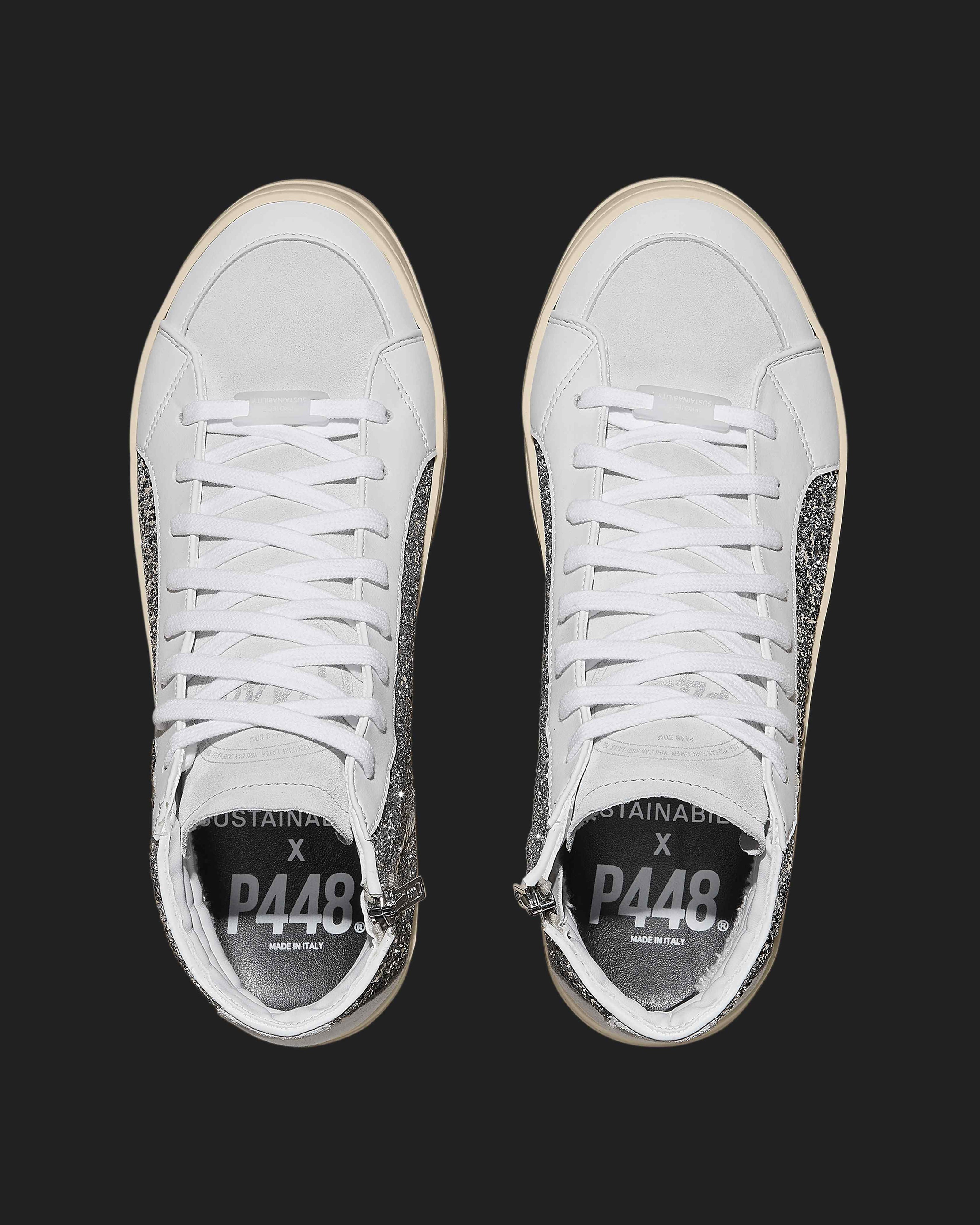 Skate Recycled White/Silver